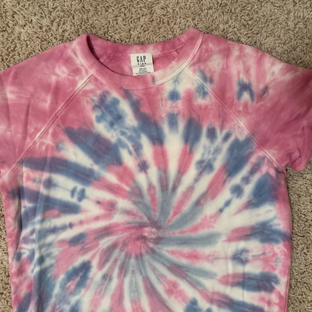 5/$25 GAP little girls tie dye sweatshirt dress / beach coverup, size 4-5